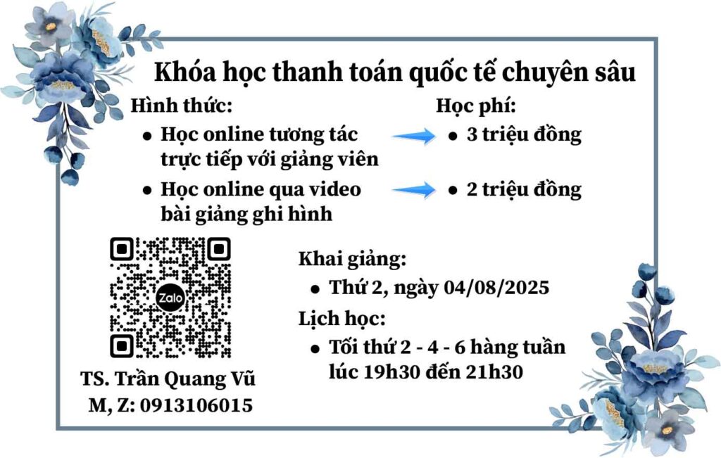 khóa học thanh toán quốc tế chuyên sâu