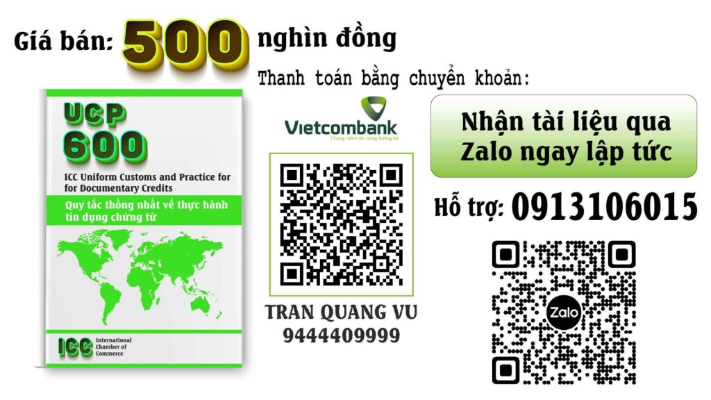 Cách mua tài liệu UCP 600